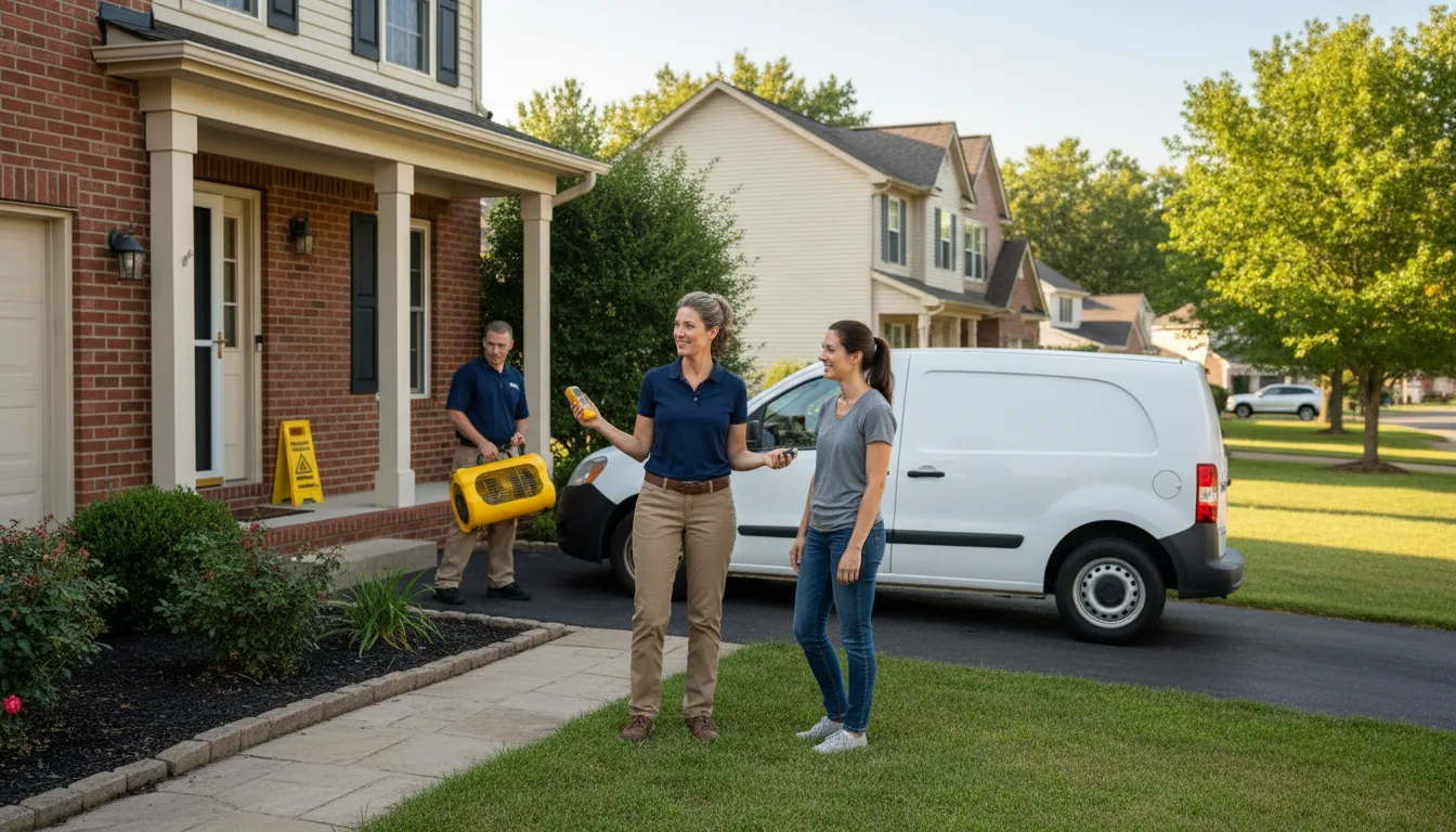 Residential water damage restoration in Tchula, MS